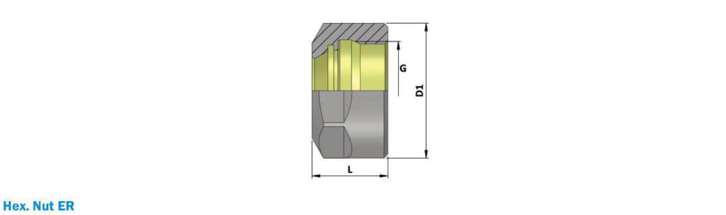 Hexagonal Nut For ER Collet Chuck